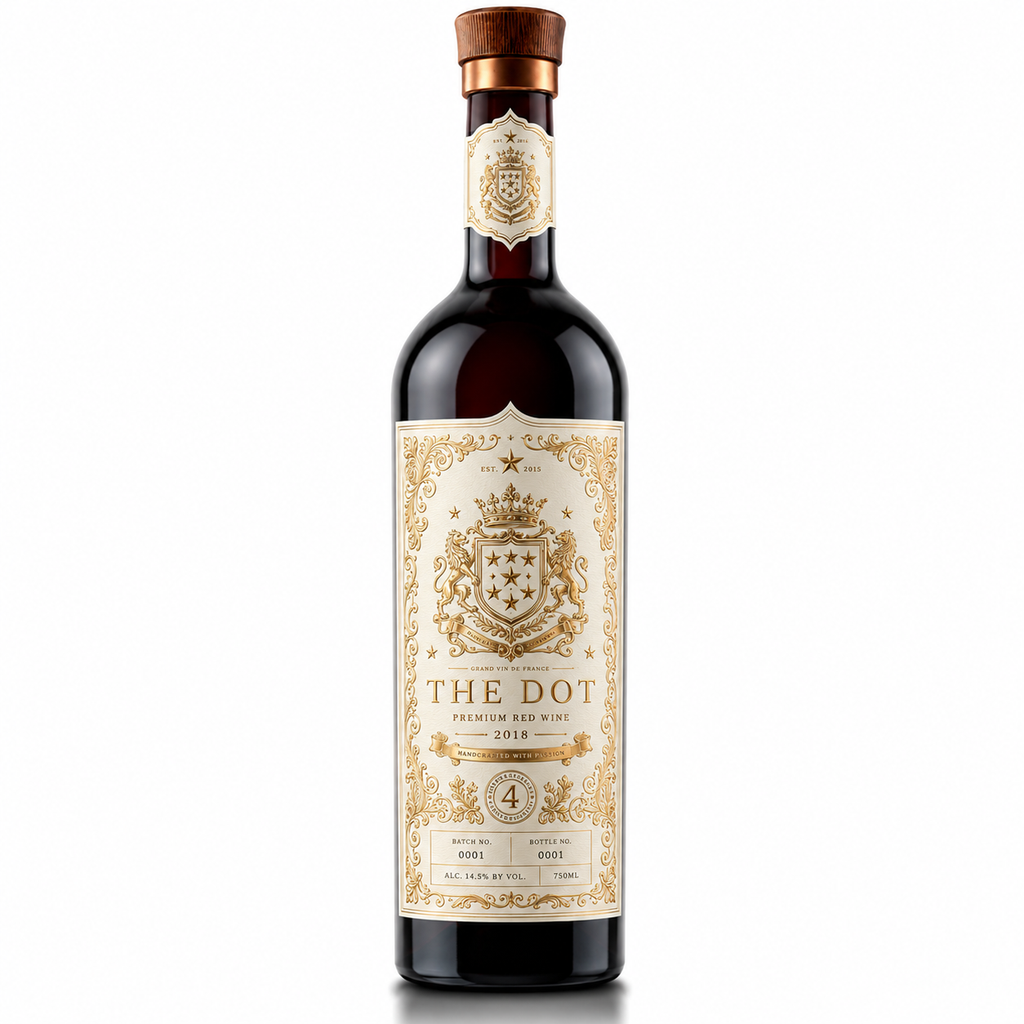 Custom Wine Bottle Label | Waterproof Paper Adhesive Stickers