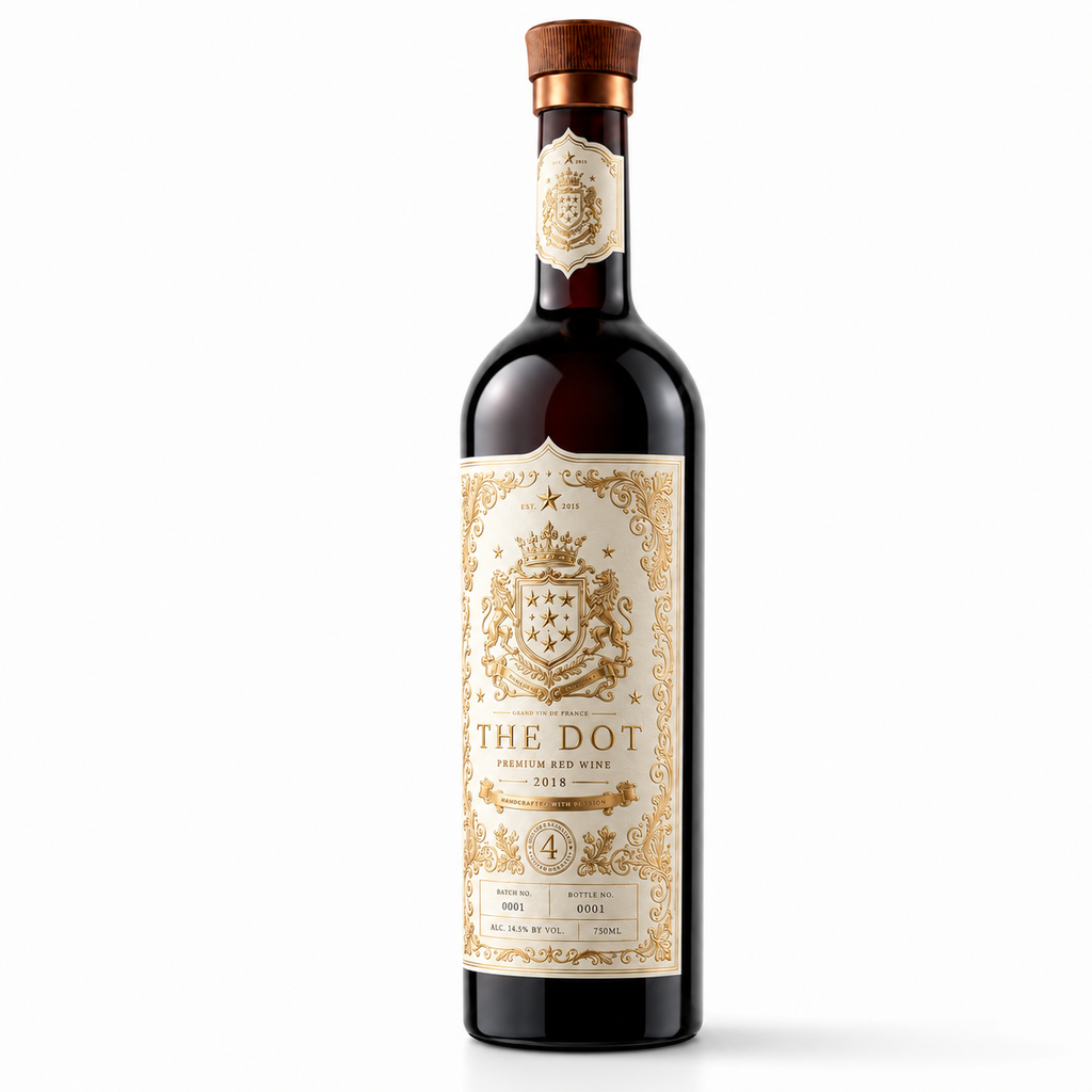Custom Wine Bottle Label | Waterproof Paper Adhesive Stickers