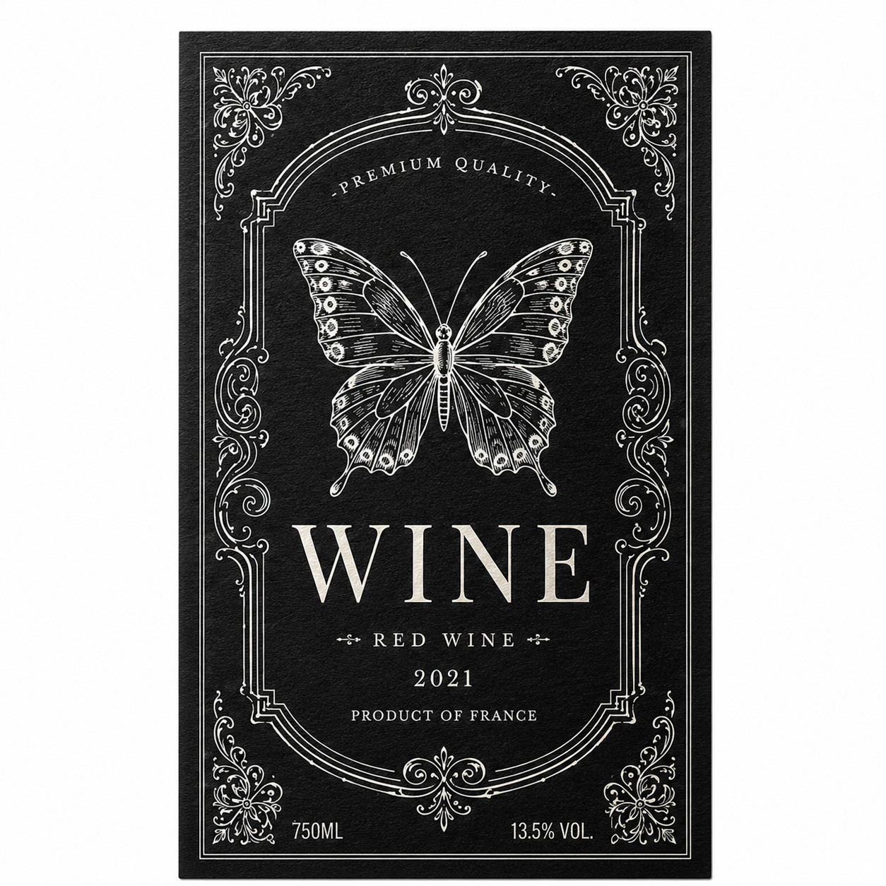 Custom Wine Bottle Label | Waterproof Paper Adhesive Stickers