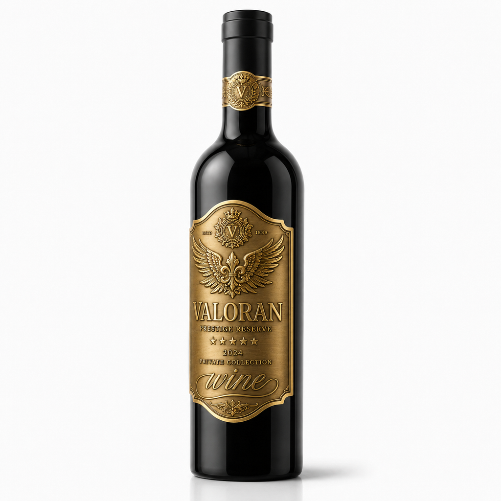 Custom Wine Bottle Label | Waterproof Paper Adhesive Stickers