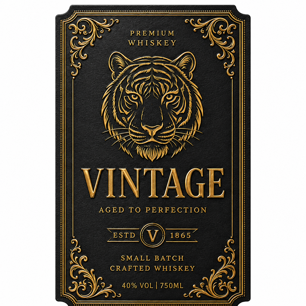 Custom Wine Bottle Label | Waterproof Paper Adhesive Stickers