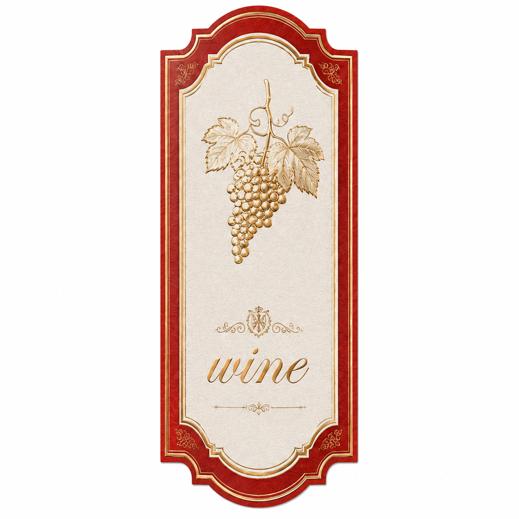 Custom Wine Bottle Label | Waterproof Paper Adhesive Stickers