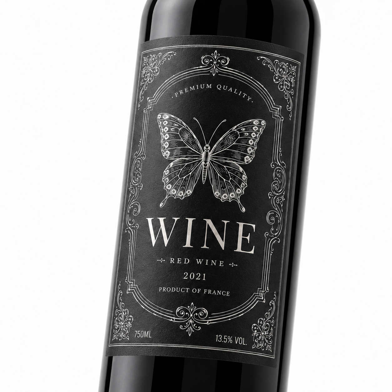 Custom Wine Bottle Label | Waterproof Paper Adhesive Stickers