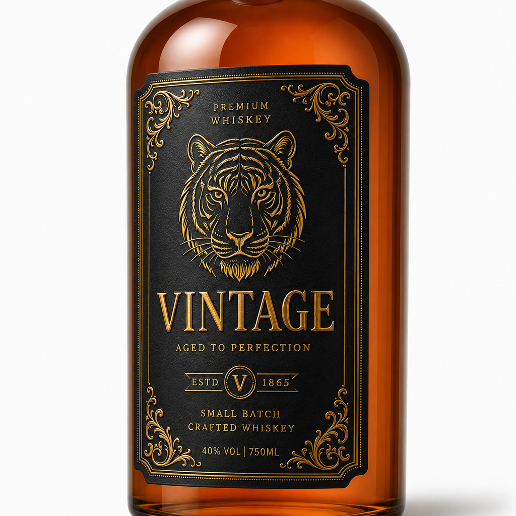 Custom Wine Bottle Label | Waterproof Paper Adhesive Stickers