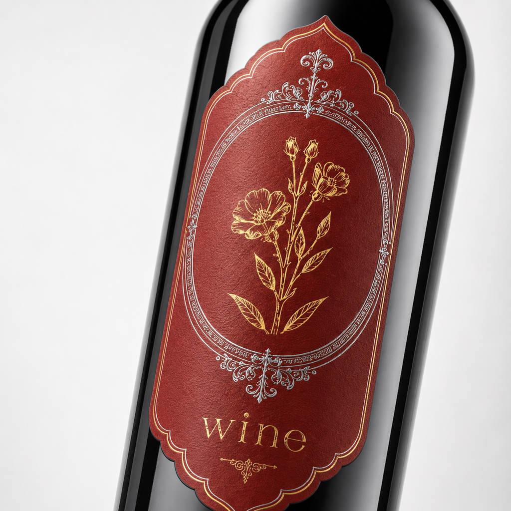 Custom Wine Bottle Label | Waterproof Paper Adhesive Stickers