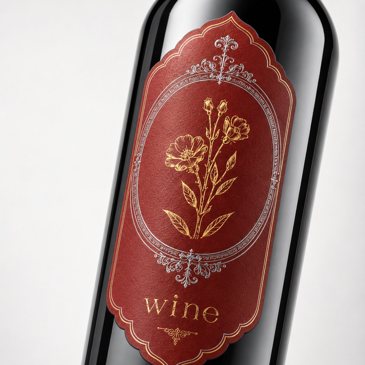 Custom Wine Bottle Label | Waterproof Paper Adhesive Stickers