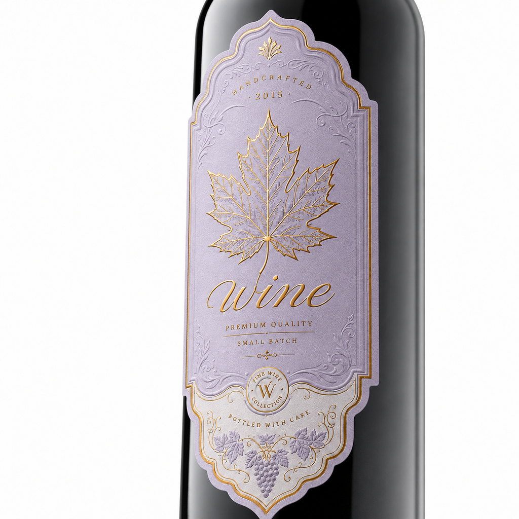 Custom Wine Bottle Label | Waterproof Paper Adhesive Stickers