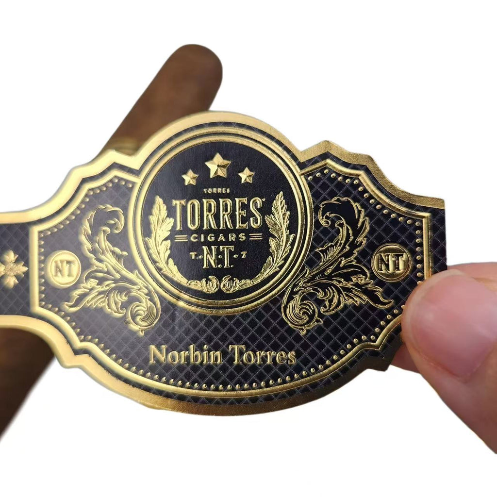 Custom Cigar Bands and Labels | Gold Foil Embossed Cigar Rings