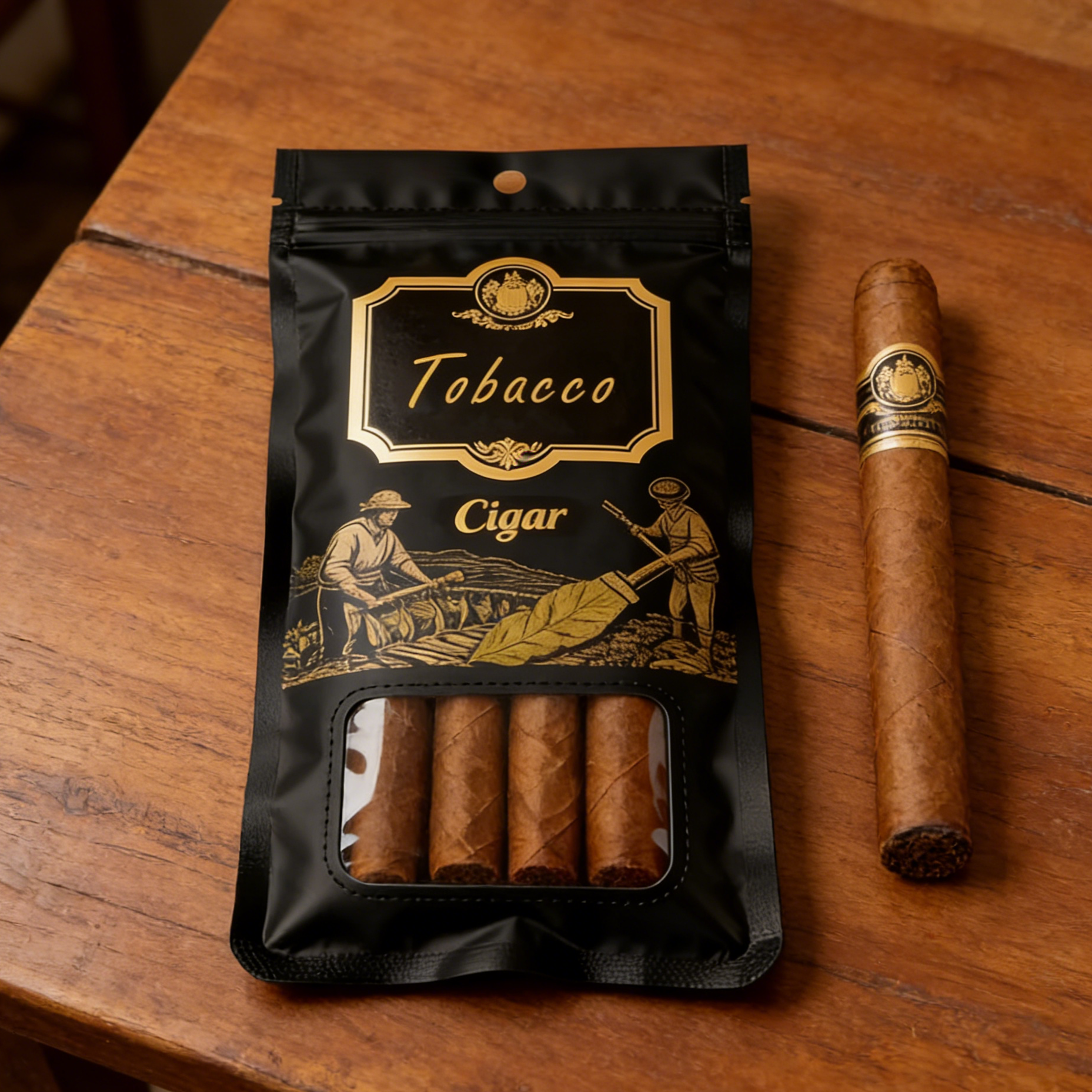 Zip Lock Cigar Bag