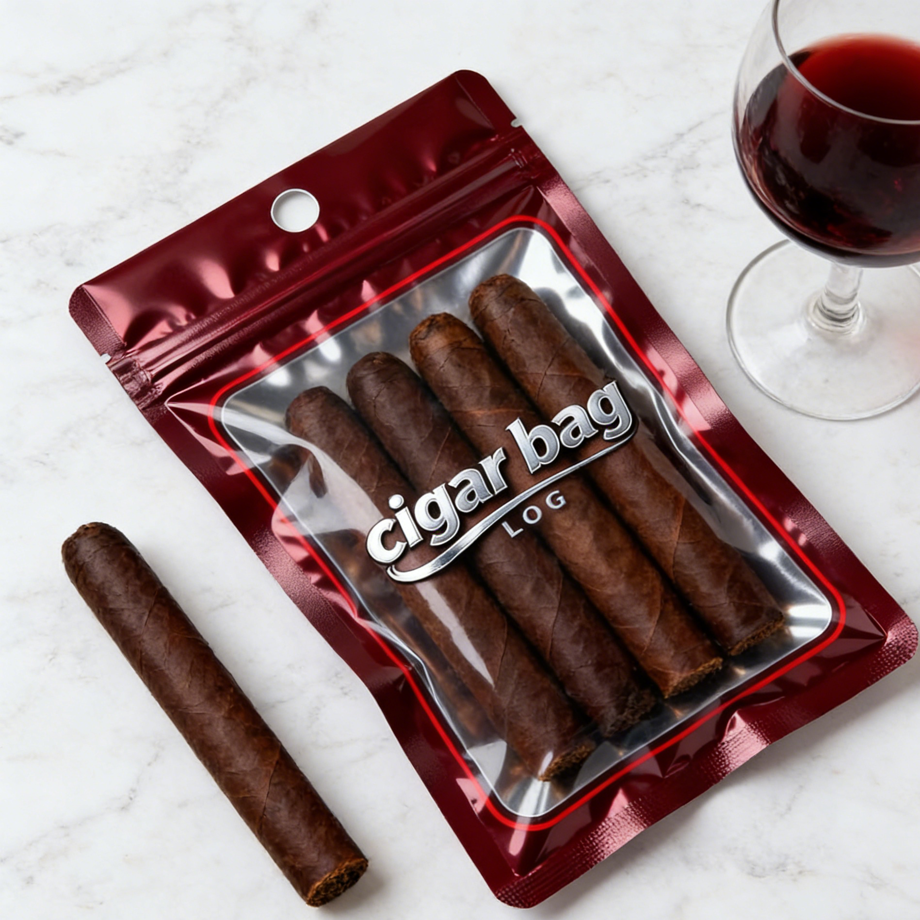 Zip Lock Cigar Bag D15
