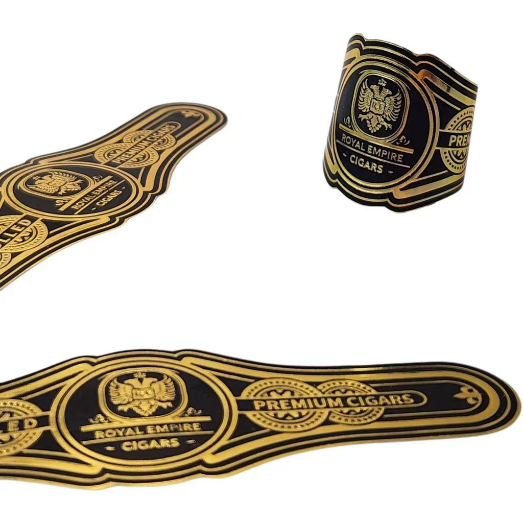 Custom Cigar Bands and Labels | Gold Foil Embossed Cigar Rings