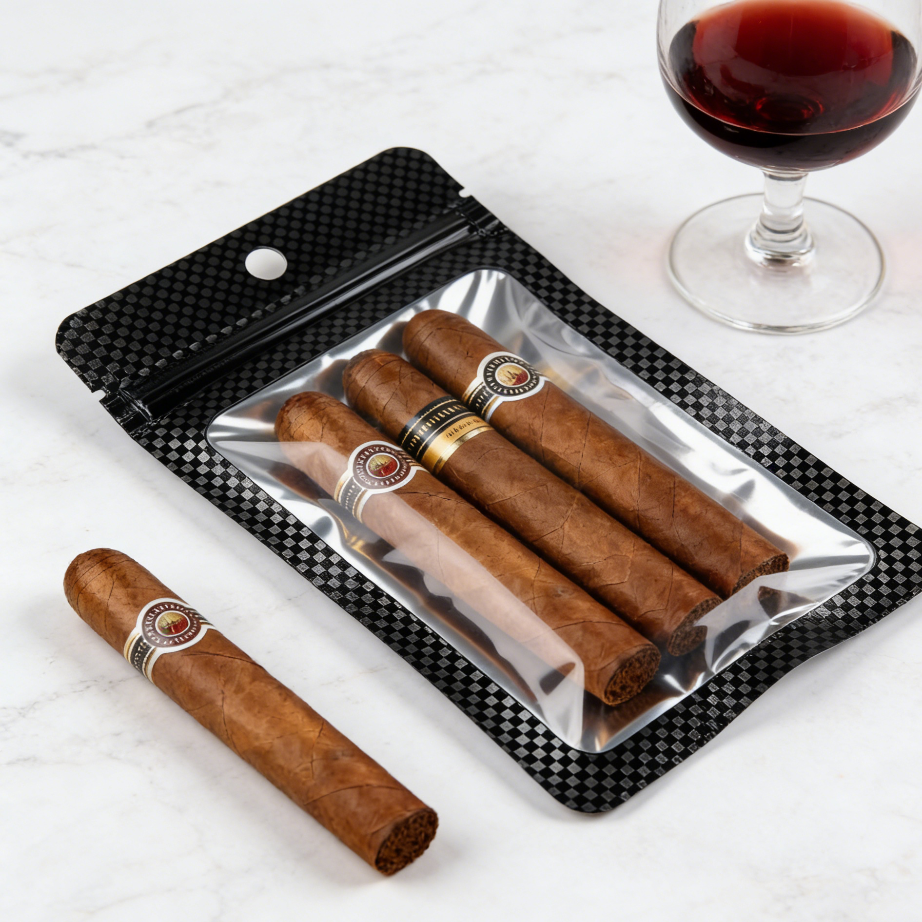 Zip Lock Cigar Bag