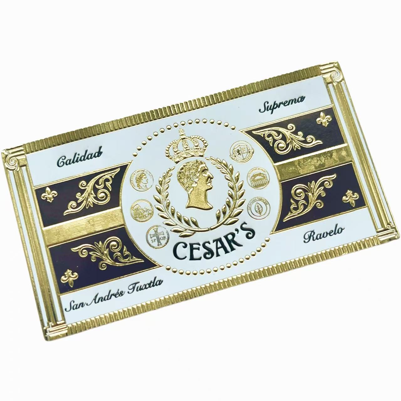 Custom 13 Cigar Bands and Labels | Gold Foil Embossed Cigar Rings