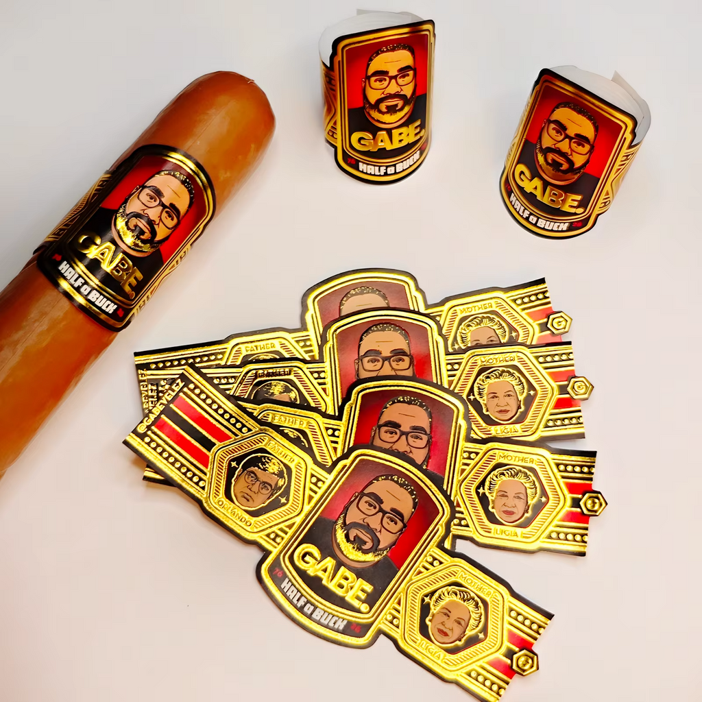 Custom Cigar Bands and Labels | Art Textured Paper Cigar Wrapper Paper