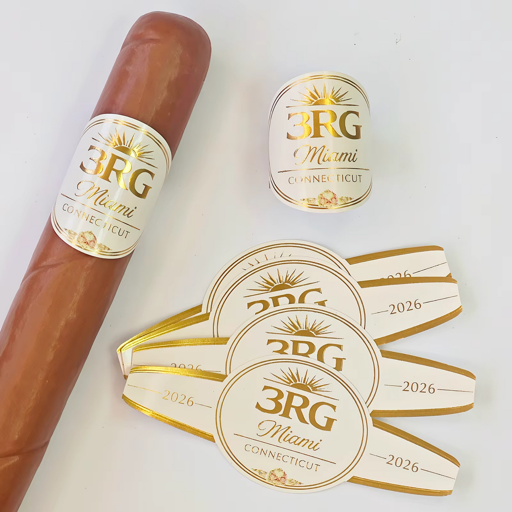 Custom Cigar Bands and Labels | Foil Stamping Embossed Labels | Art Textured Paper Cigar Wrapper Paper