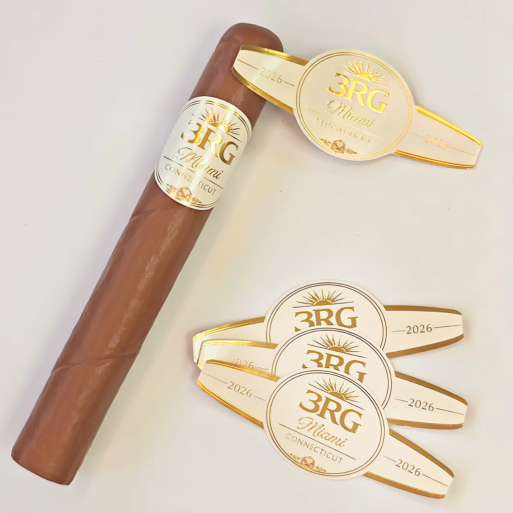 Custom Cigar Bands and Labels | Foil Stamping Embossed Labels | Art Textured Paper Cigar Wrapper Paper