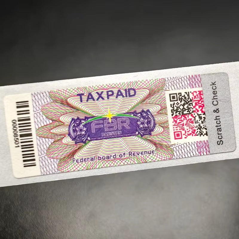 Custom Hologram Anti-counterfeiting Cigar Box Label with Seal 3