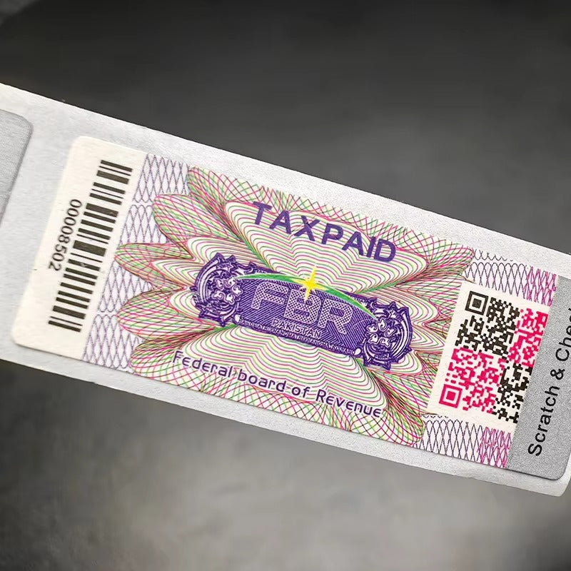 Custom Hologram Anti-counterfeiting Cigar Box Label with Seal 3