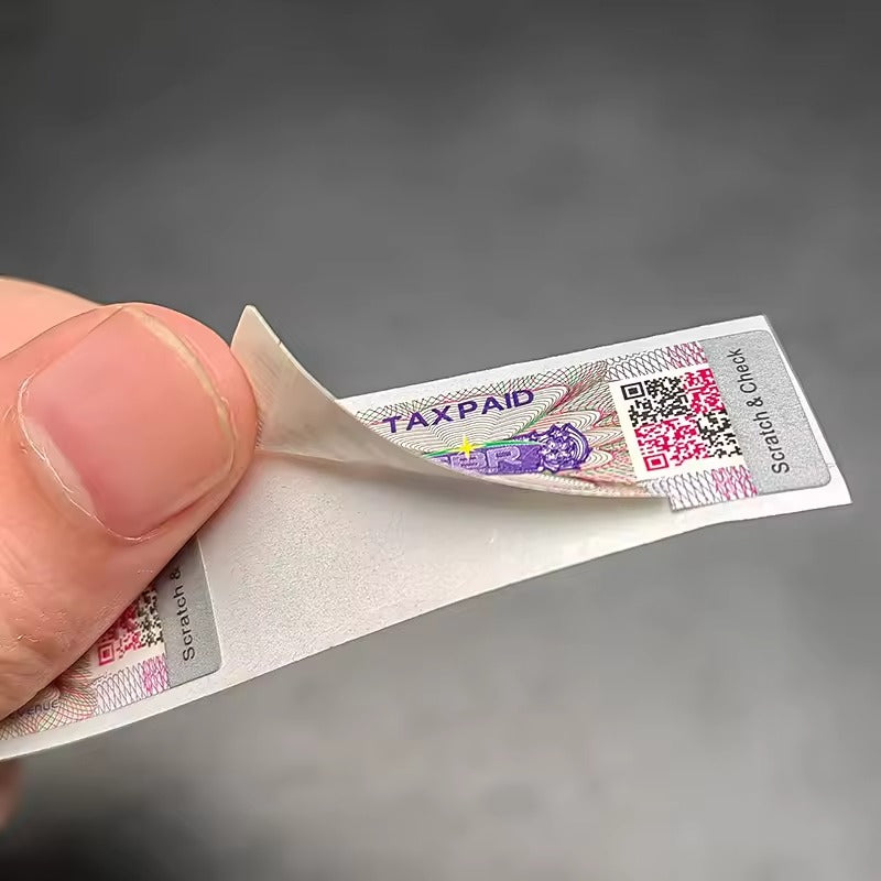 Custom Hologram Anti-counterfeiting Cigar Box Label with Seal 3