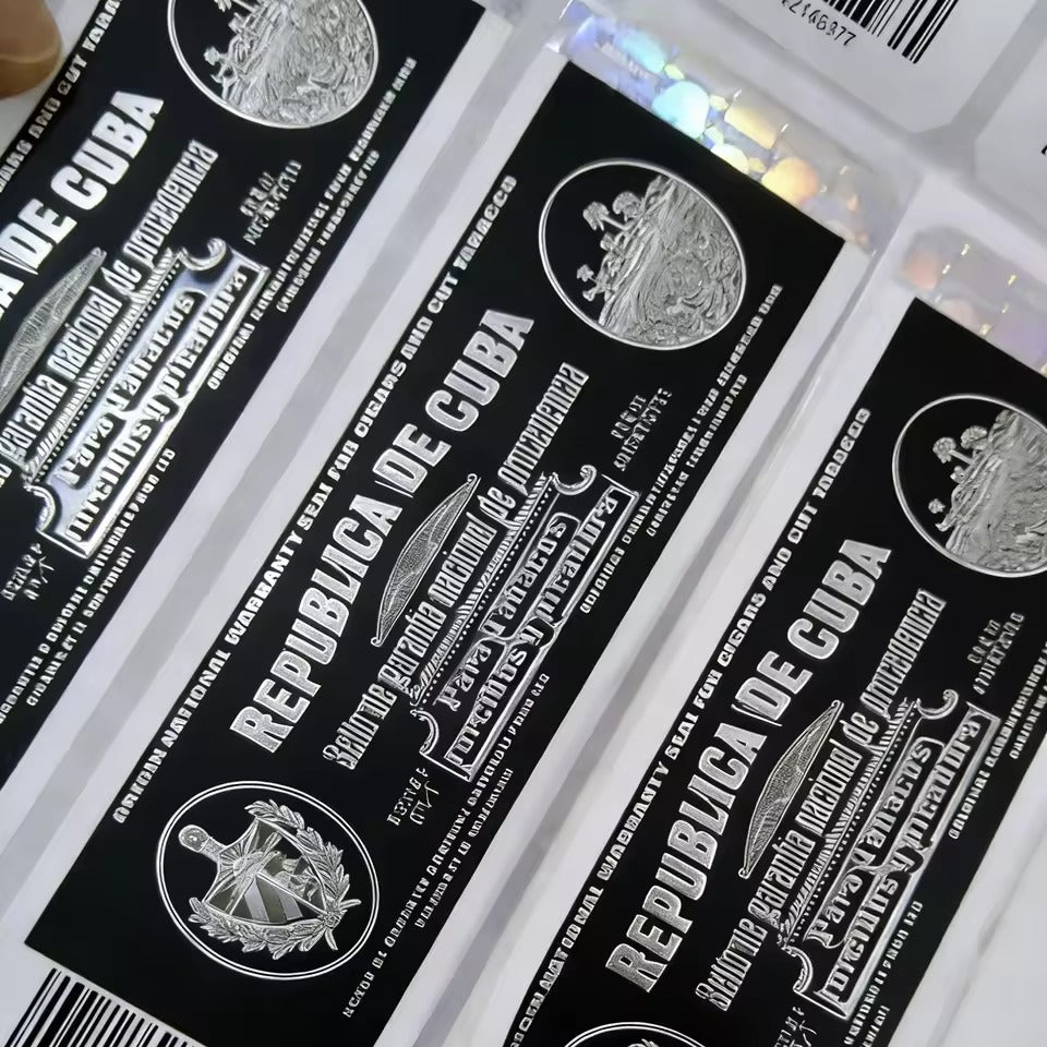 Custom Hologram Anti-counterfeiting Cigar Box Label with Seal 2