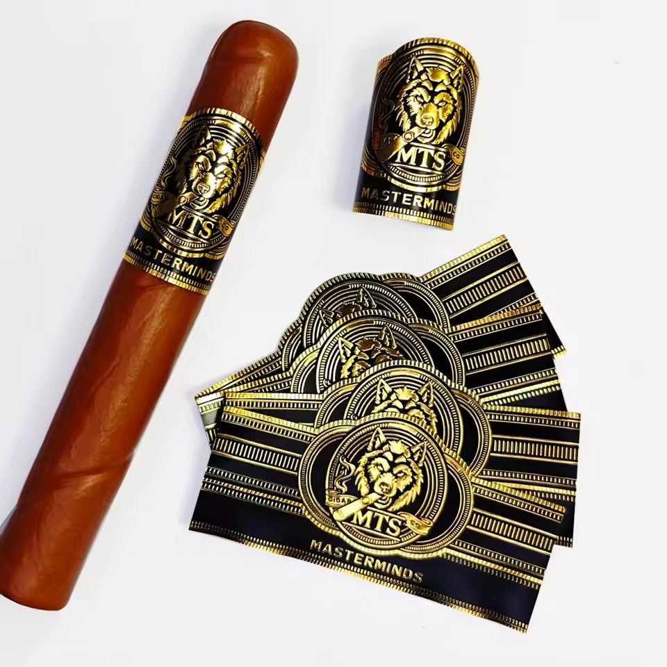 Custom Cigar Bands and Labels | Art Textured Paper Cigar Wrapper Paper
